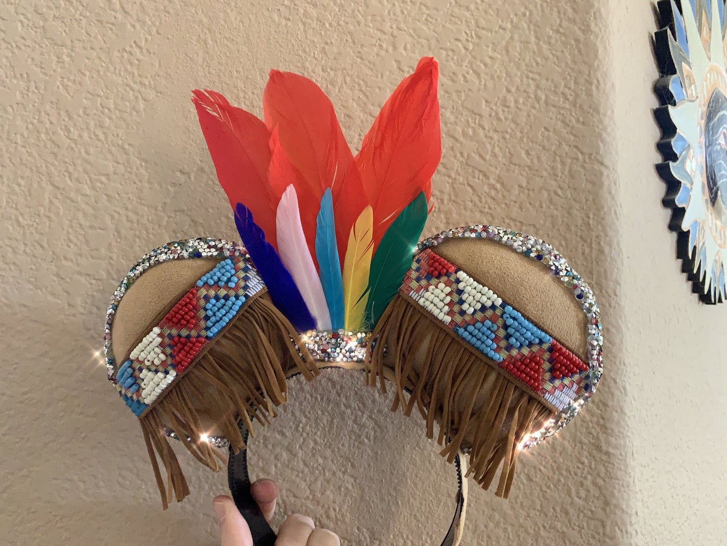 Pocahontas inspired ears. Mickey ears, Minnie ears from Disney’s Pocahontas.