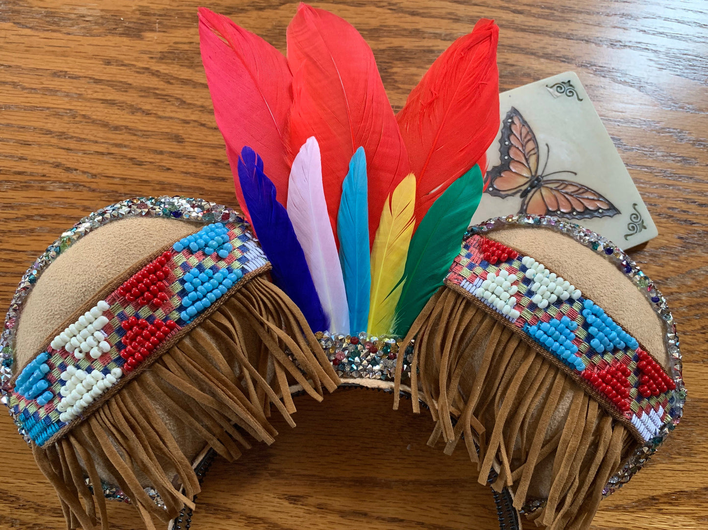 Pocahontas inspired ears. Mickey ears, Minnie ears from Disney’s Pocahontas.