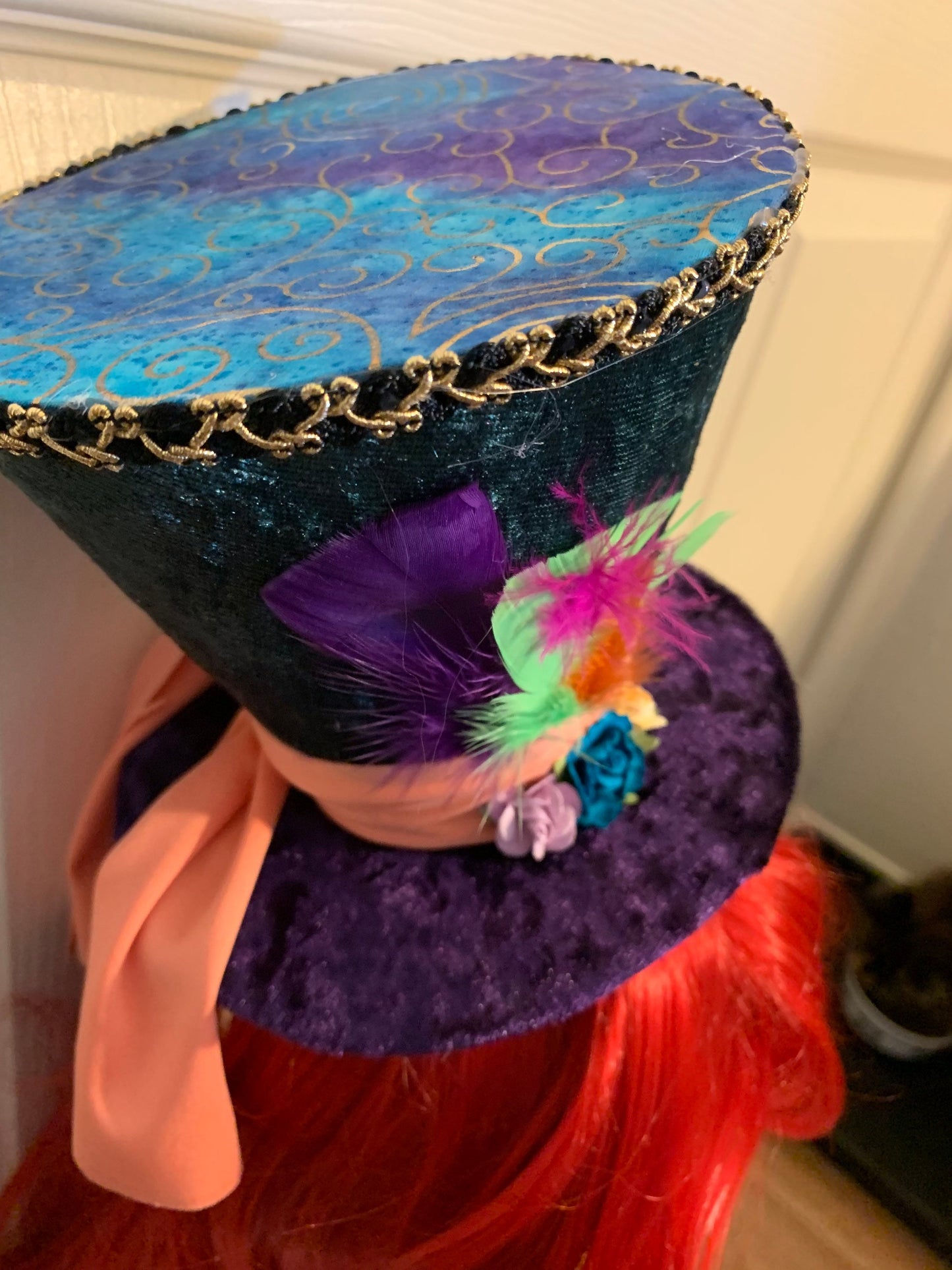 Mini Mad Hatter Hat from Alice and wonderland Tim Burton\\Johnny Depp Version with head band