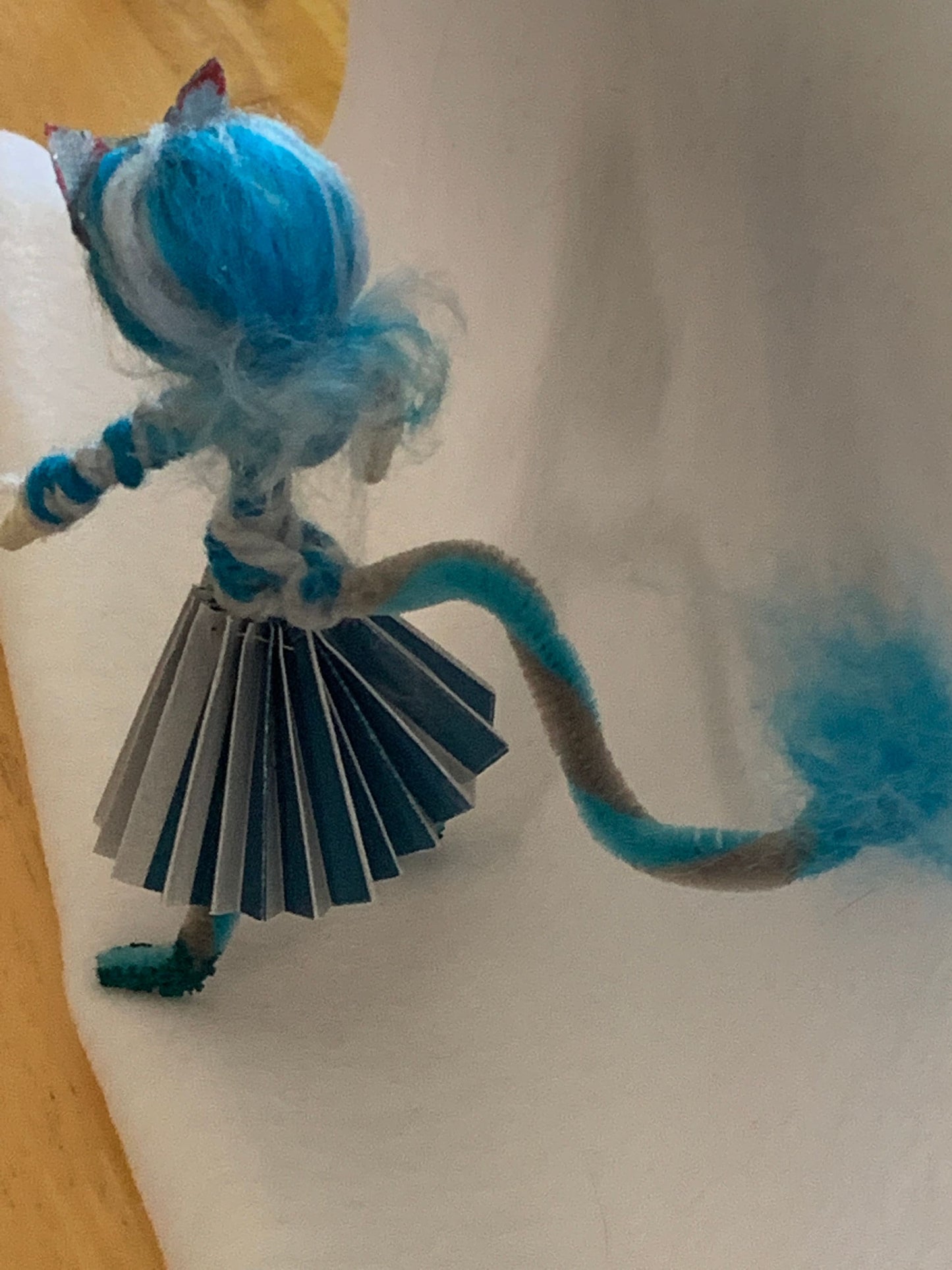 Chessur or cheshire cat from Alice through the looking Glass. Bendy Doll
