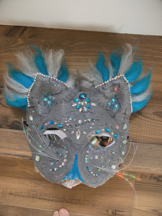 Cheshire Cat (Chessur) Mask, Cat Mask, Alice and Wonderland, Tim Burton