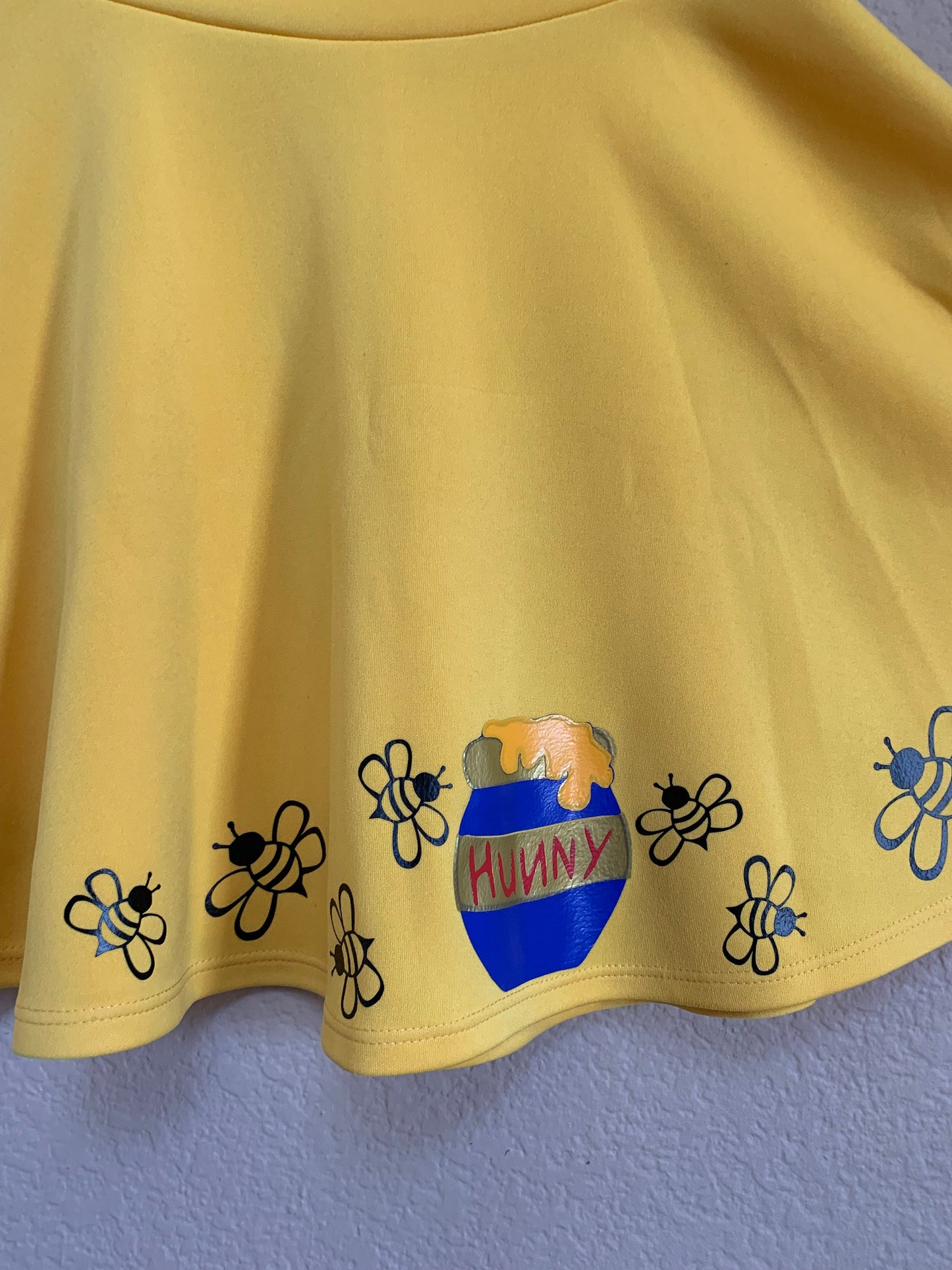 Winnie the Pooh inspires Skirt. Disney Pooh Bear Honey bear skirt.