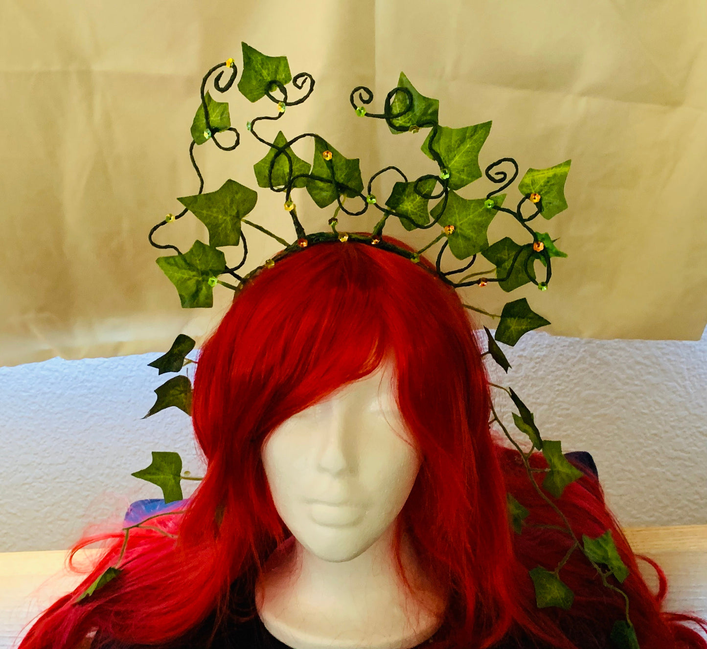 Poison Ivy Crown , Green Ivy Tiara , Woodland forest fairy Hair Accessory, Great for Brides!