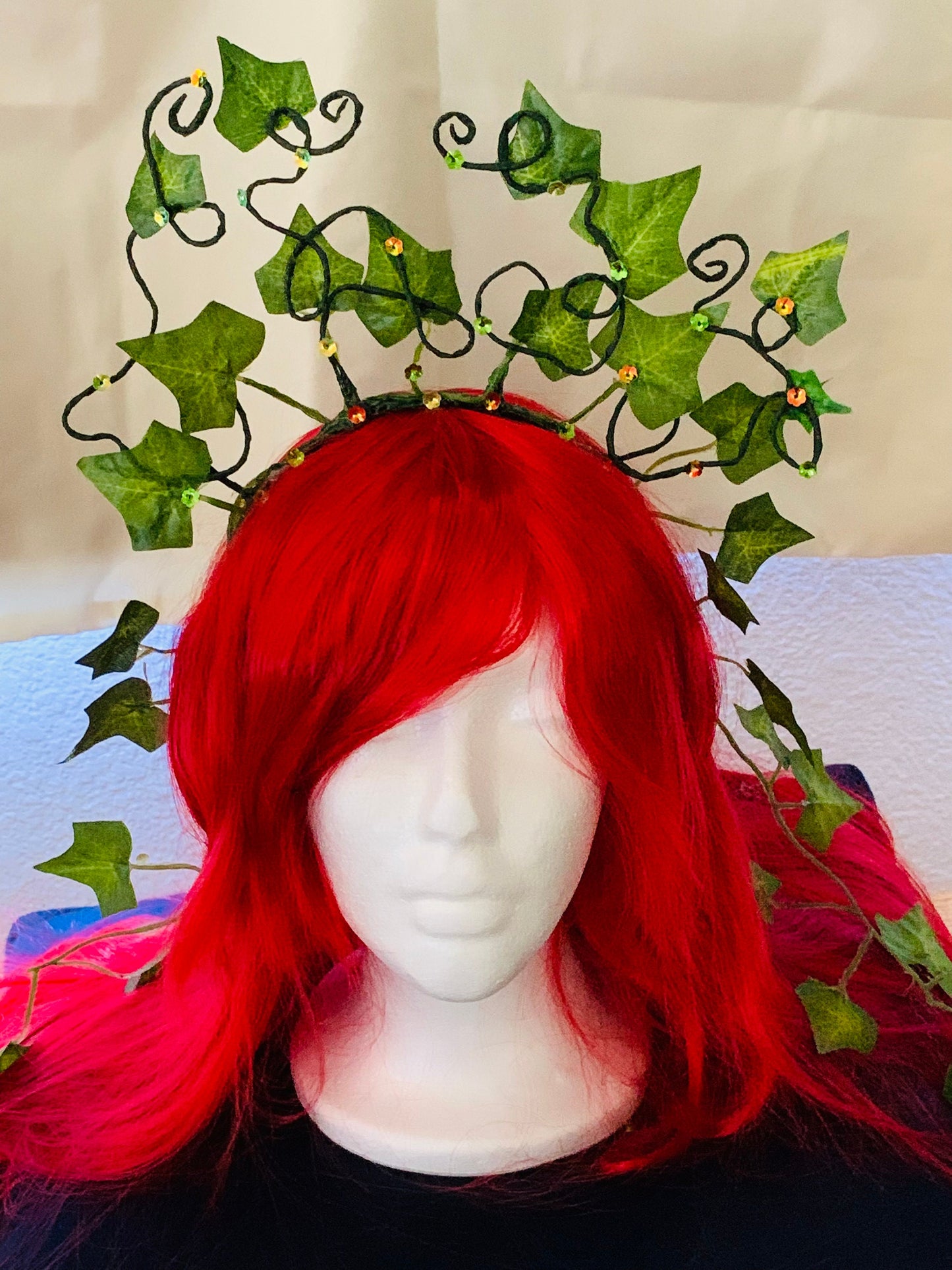 Poison Ivy Crown , Green Ivy Tiara , Woodland forest fairy Hair Accessory, Great for Brides!