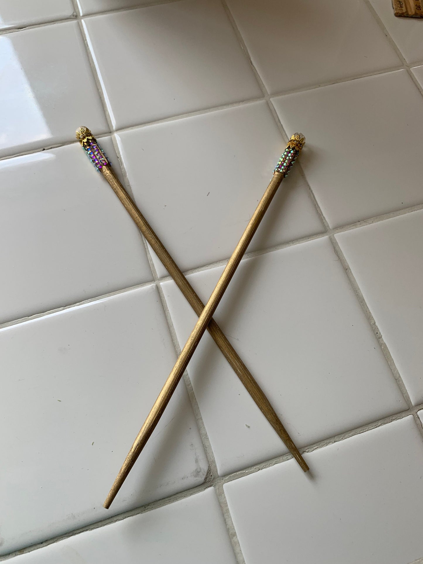 Blinged out Hair sticks. Hair chopsticks!