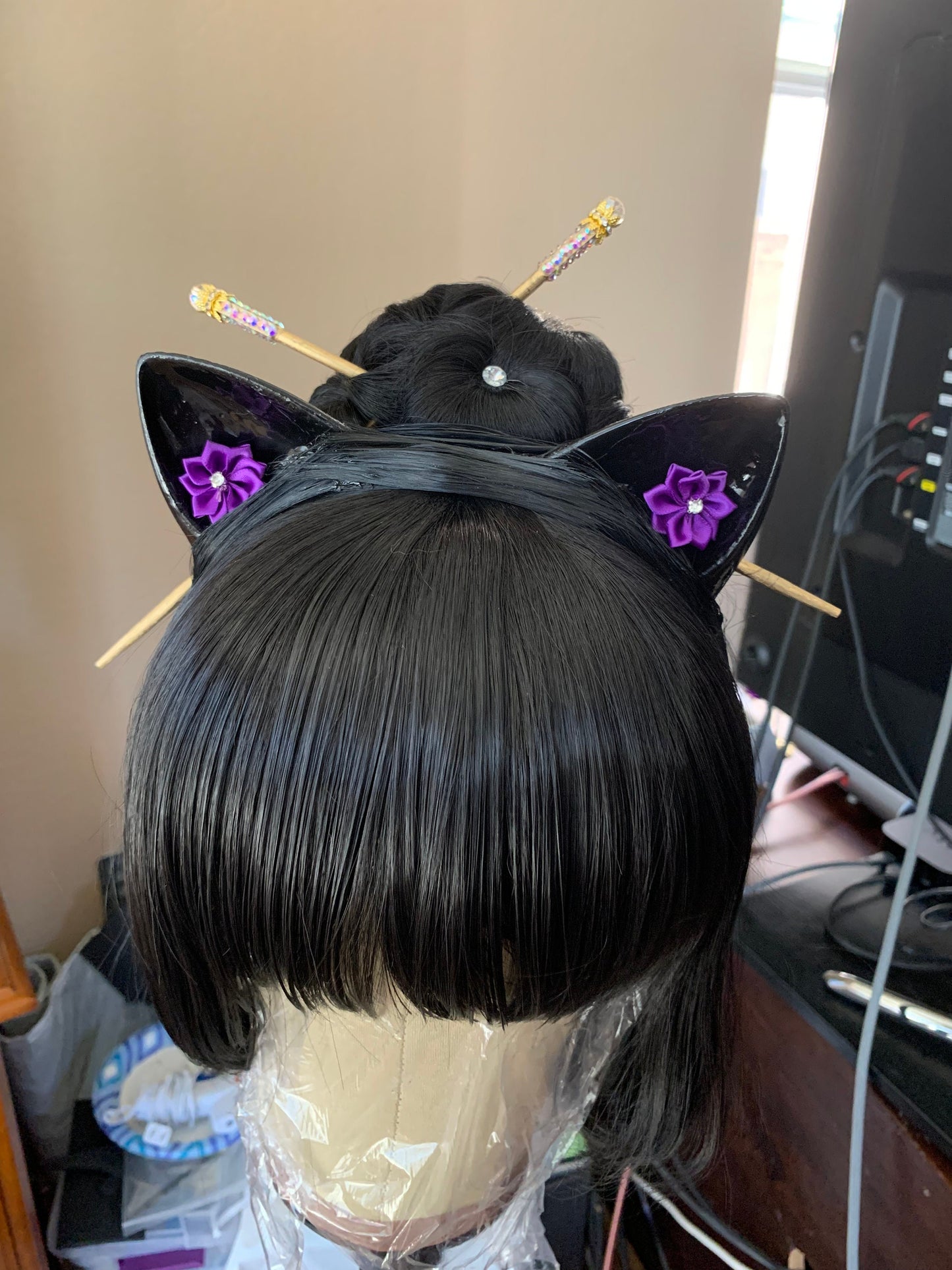 Blinged out Hair sticks. Hair chopsticks!