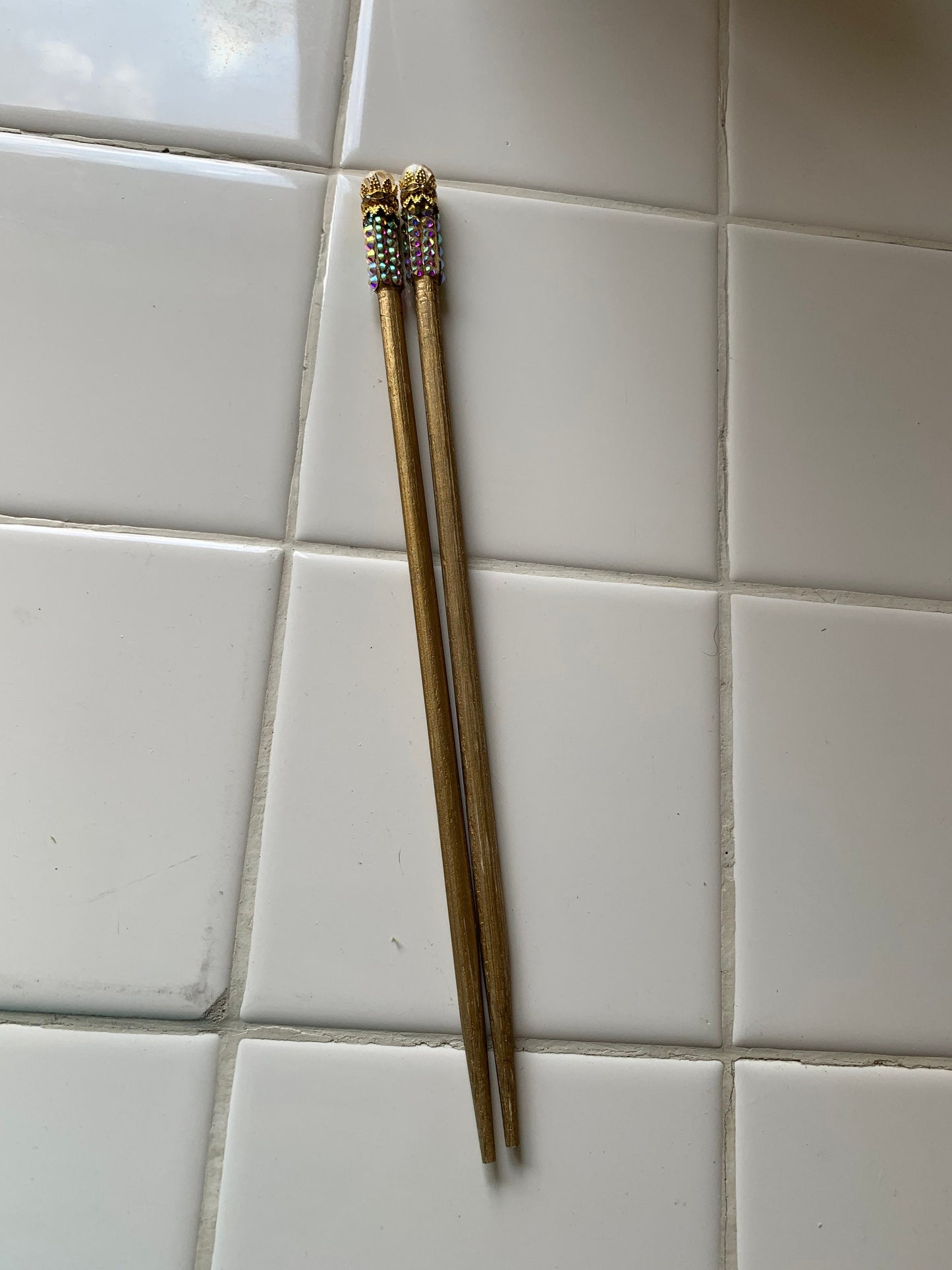 Blinged out Hair sticks. Hair chopsticks!