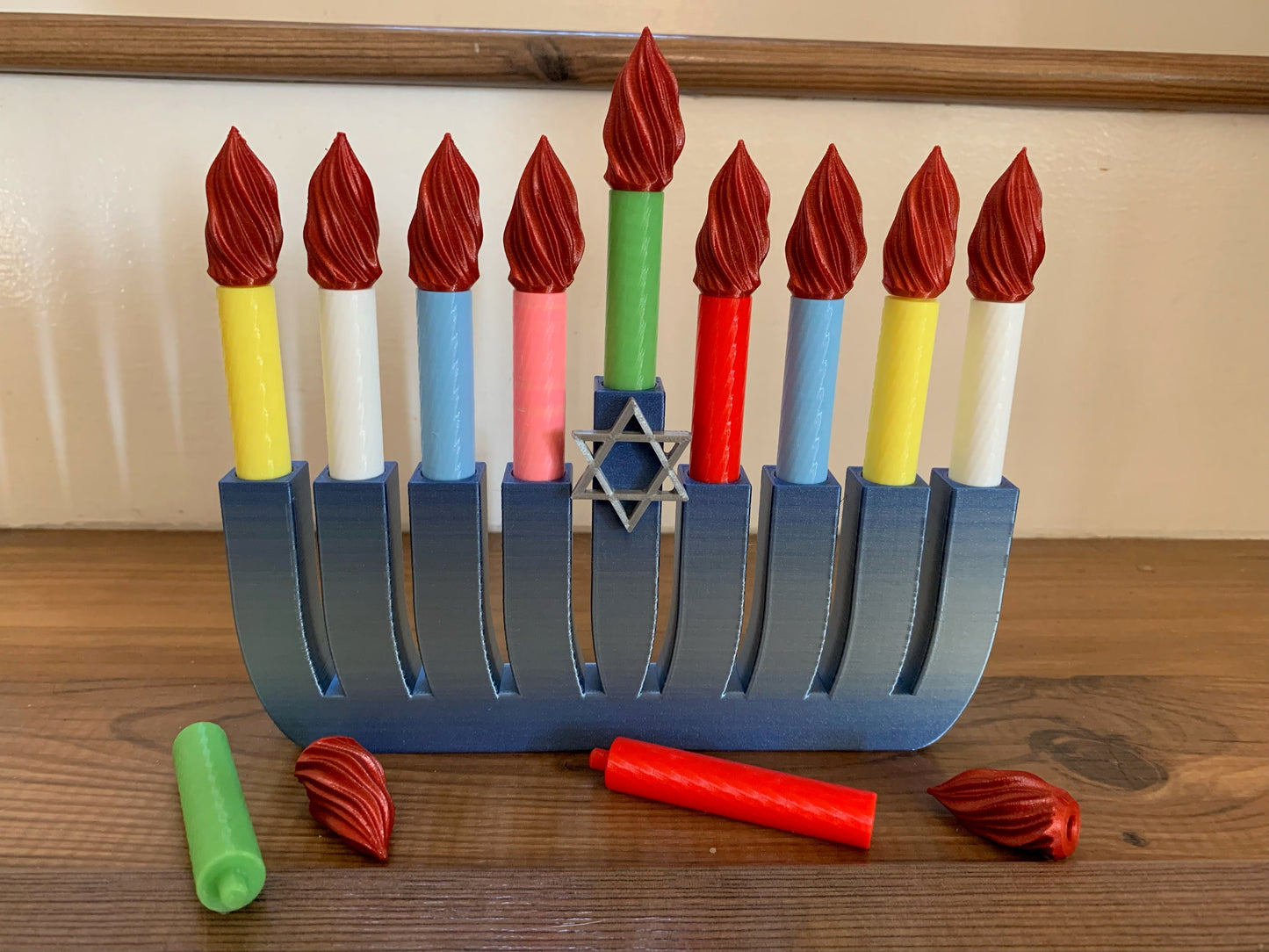 Hanukkah Toy Menorah Puzzle Set, Kids Menorah,Chanukkah Menorah,Personalized menorah,Toy Menorah