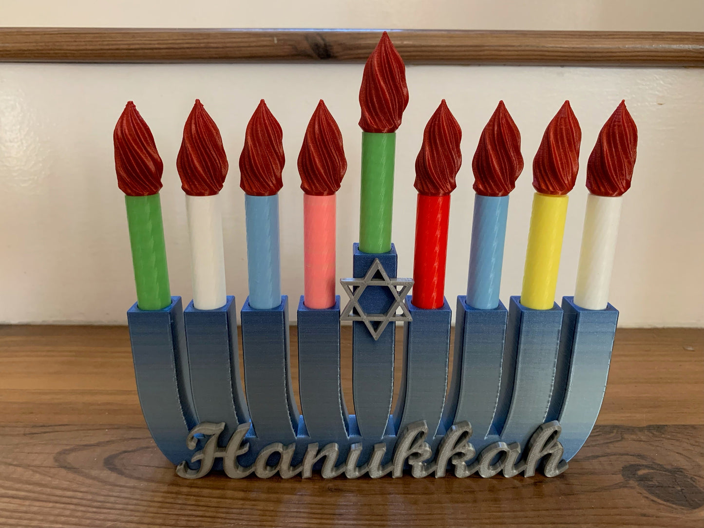 Hanukkah Toy Menorah Puzzle Set, Kids Menorah,Chanukkah Menorah,Personalized menorah,Toy Menorah