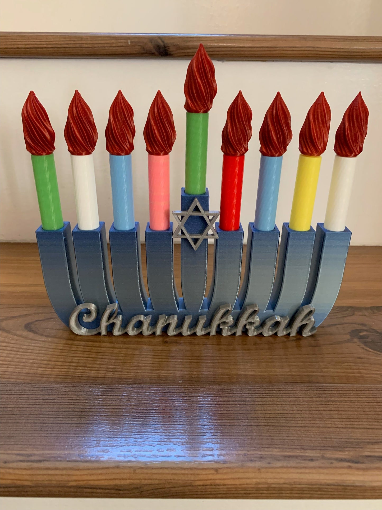 Hanukkah Toy Menorah Puzzle Set, Kids Menorah,Chanukkah Menorah,Personalized menorah,Toy Menorah