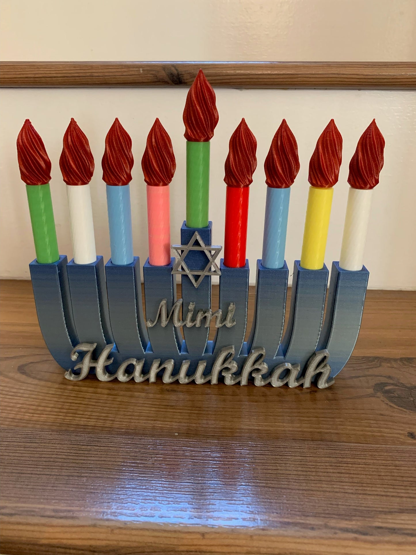 Hanukkah Toy Menorah Puzzle Set, Kids Menorah,Chanukkah Menorah,Personalized menorah,Toy Menorah