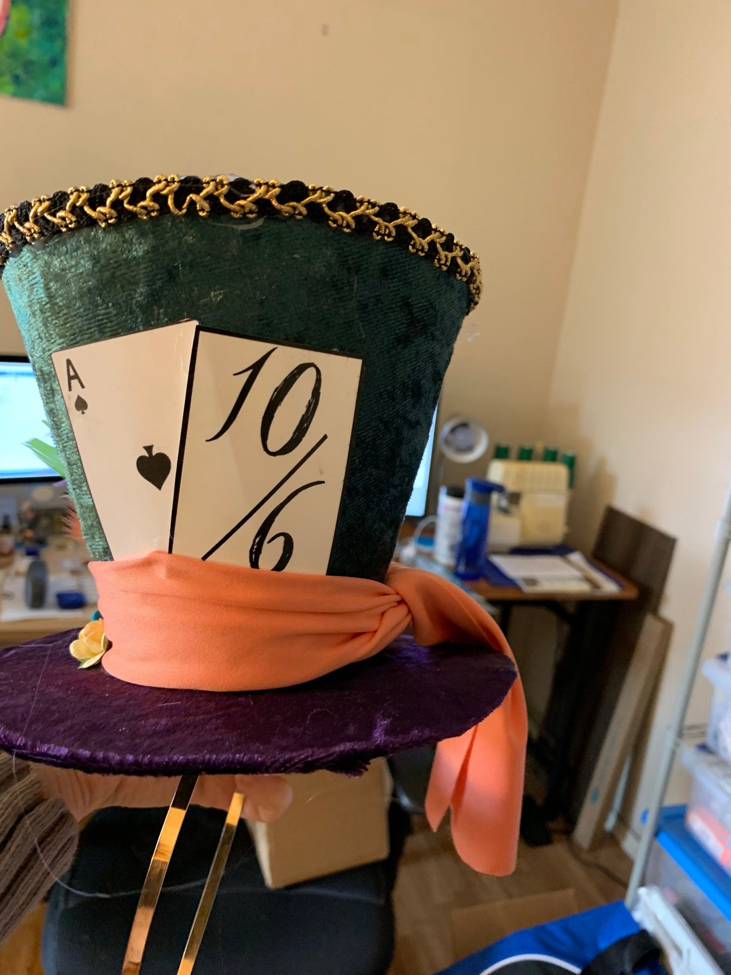 Mini Mad Hatter Hat from Alice and wonderland Tim Burton\\Johnny Depp Version with head band